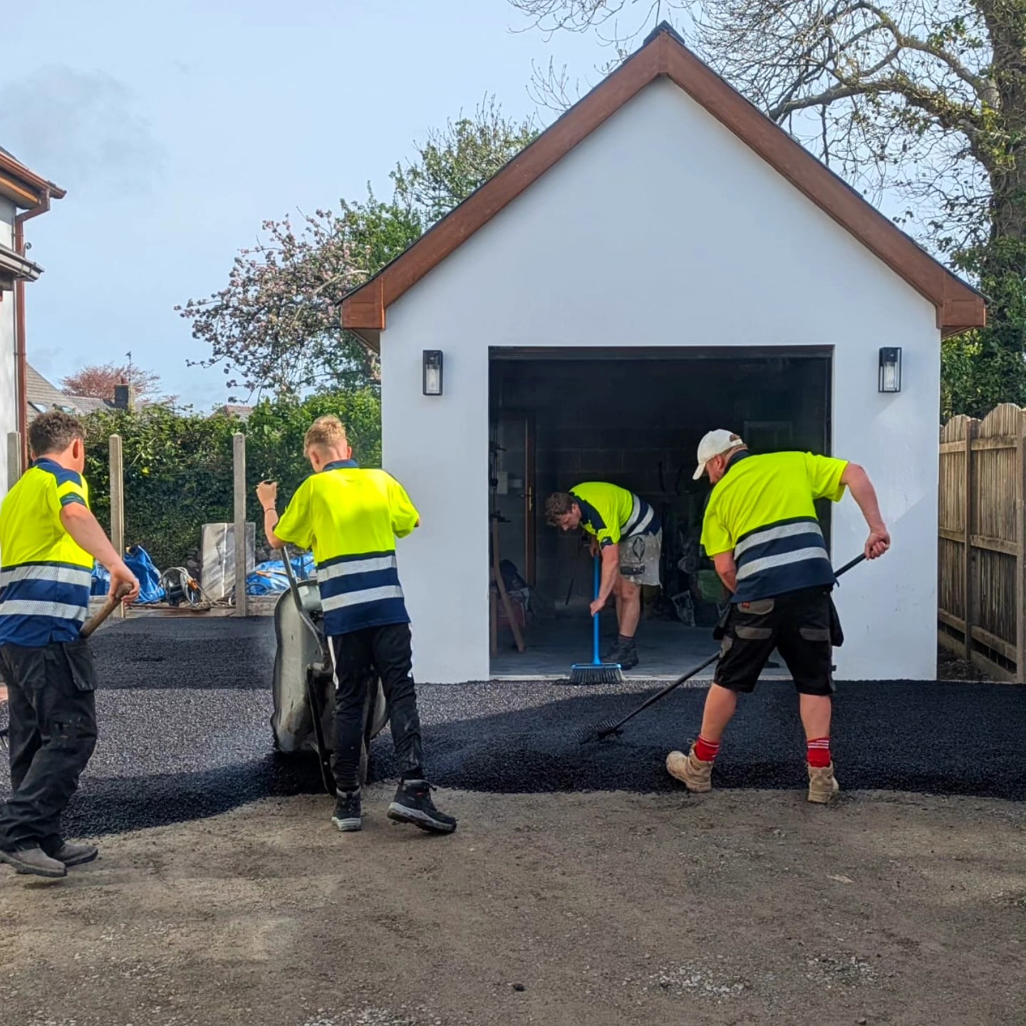 Thomas Group team members on site